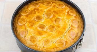 Баскский пирог с заварным кремом и вишней — инструкция по приготовлению, шаг 17