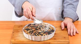 Овсяный пирог с бананами и черникой — инструкция по приготовлению, шаг 1