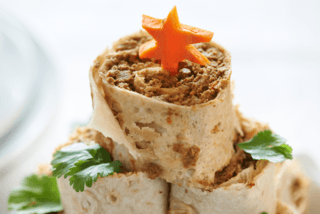 Паштет из говяжьей печени в лаваше