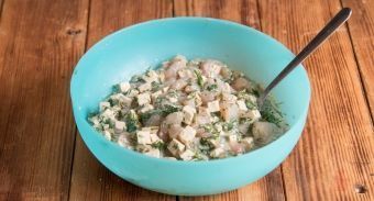 Куриные котлеты с сыром тофу — инструкция по приготовлению, шаг 7