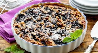 Овсяный пирог с бананами и черникой — инструкция по приготовлению, шаг 2