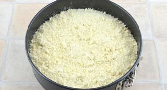 Творожный пирог с песочной крошкой — инструкция по приготовлению, шаг 6