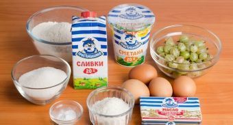 Пирог с крыжовником — инструкция по приготовлению, шаг 1