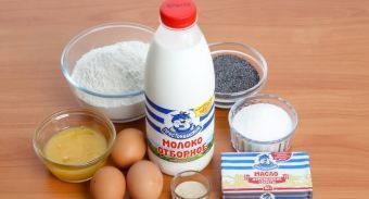 Медовый рулет с маком — инструкция по приготовлению, шаг 1