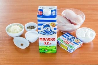 Куриные грудки, запеченные в соусе бешамель — инструкция по приготовлению, шаг 1