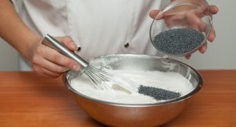 Бисквитный торт с цитрусовым суфле с маком — инструкция по приготовлению, шаг 5