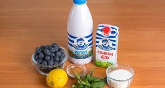 Черничное мороженое — инструкция по приготовлению, шаг 1