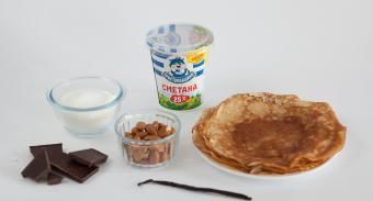 Блинный торт со сметанным кремом — инструкция по приготовлению, шаг 1