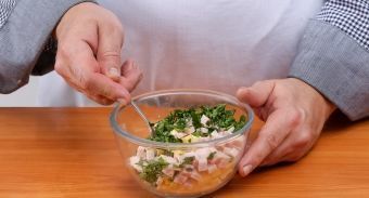 Мешочки с сыром и ветчиной — инструкция по приготовлению, шаг 5