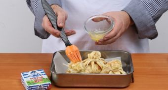 Мешочки с сыром и ветчиной — инструкция по приготовлению, шаг 7