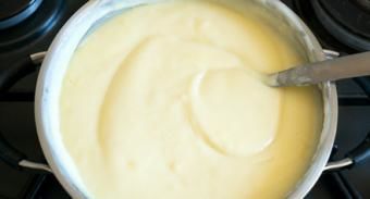 Баскский пирог с заварным кремом и вишней — инструкция по приготовлению, шаг 6