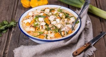 Кассероль с курицей, тыквой и кабачками — инструкция по приготовлению, шаг 9