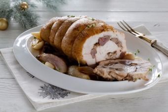 Рулет из индейки с печенкой — инструкция по приготовлению, шаг 14