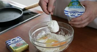 Блины с припеком с яйцом — инструкция по приготовлению, шаг 2