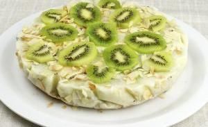 Низкокалорийный торт с киви и бананом — инструкция по приготовлению, шаг 5