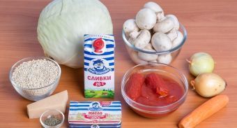 Голубцы с перловкой и грибами — инструкция по приготовлению, шаг 1