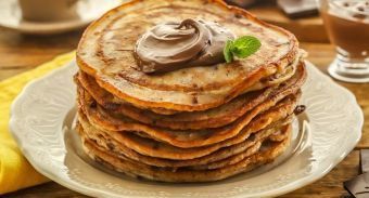 Панкейки на кефире с шоколадом — инструкция по приготовлению, шаг 6