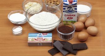 Ореховый кулич с шоколадом — инструкция по приготовлению, шаг 1