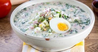 Окрошка на кефире с минералкой — инструкция по приготовлению, шаг 5