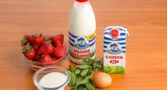 Клубничное мороженое — инструкция по приготовлению, шаг 1