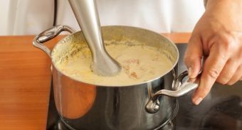 Тыквенный суп с креветками — инструкция по приготовлению, шаг 4