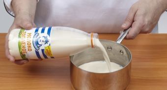 Пасха на топленом молоке — инструкция по приготовлению, шаг 2