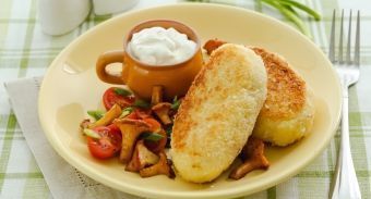 Картофельные зразы с лесными грибами — инструкция по приготовлению, шаг 6