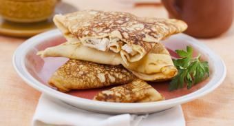 Блинчики с курицей — инструкция по приготовлению, шаг 6