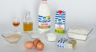 Толстые блинчики — инструкция по приготовлению, шаг 1