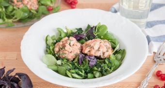 Паровые котлеты из лосося со шпинатом — инструкция по приготовлению, шаг 8