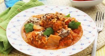 Ленивые голубцы из пекинской капусты — инструкция по приготовлению, шаг 8