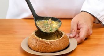 Суп-гуляш в хлебе — инструкция по приготовлению, шаг 8