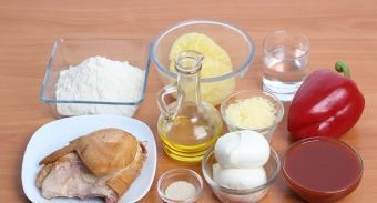 Пицца с копченой курицей и ананасами — инструкция по приготовлению, шаг 1