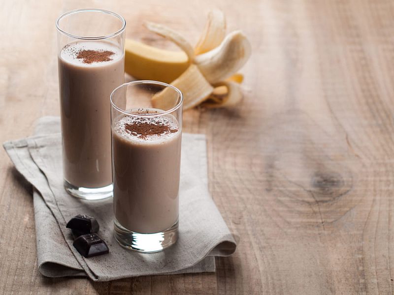 Какао с бананом