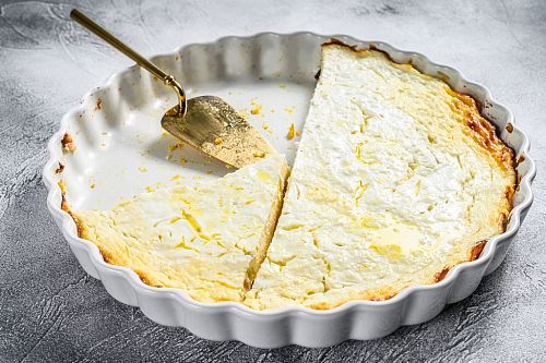 Запеканка из творога и банана