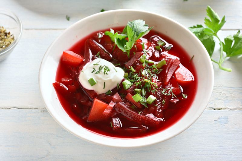 Борщ с болгарским перцем