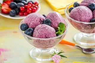 Черничное мороженое