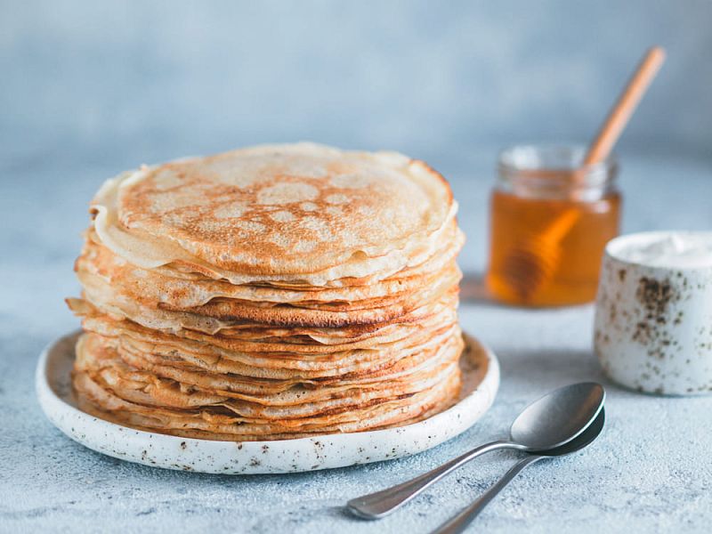 Ажурные блинчики на молоке