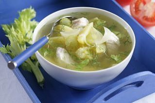 Деревенский суп из сельдерея и картофеля в мультиварке